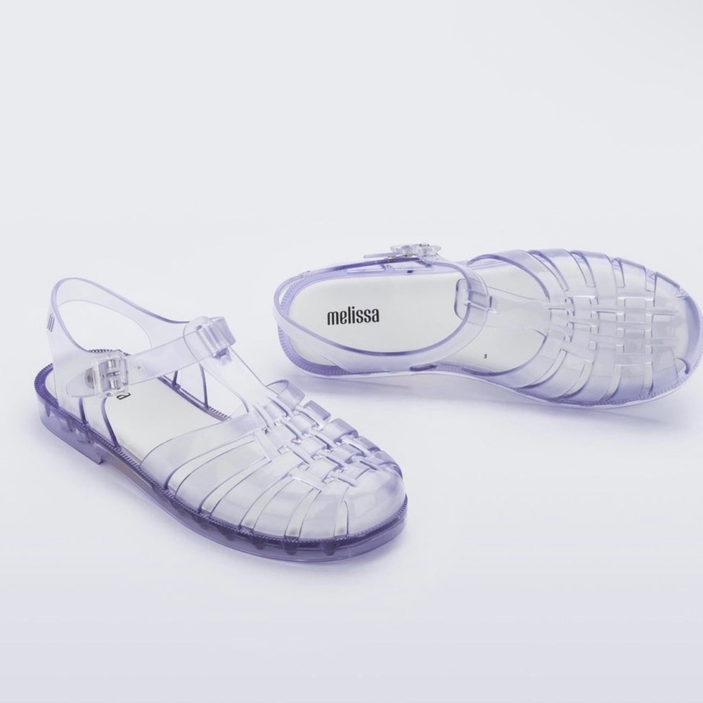 Melissa Transparent Lavender Jelly Sandals